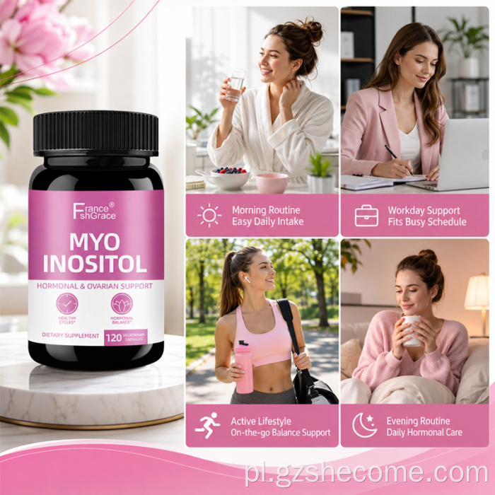 Myo Inozytol w kapsułkach Wsparcie równowagi hormonalnej dla jajników